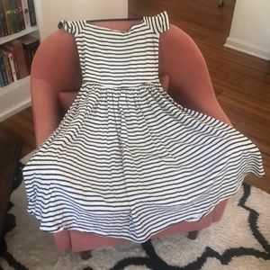 WhoWhatWear dress, off the shoulder or cap shoulder, black and white, small.